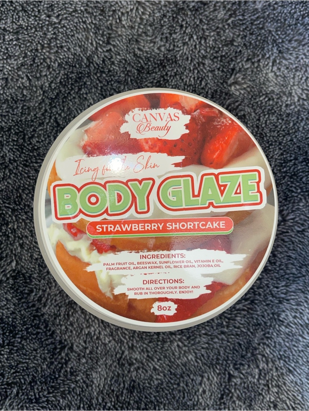 Canvas Beauty Body Glaze in Strawberry Shortcake